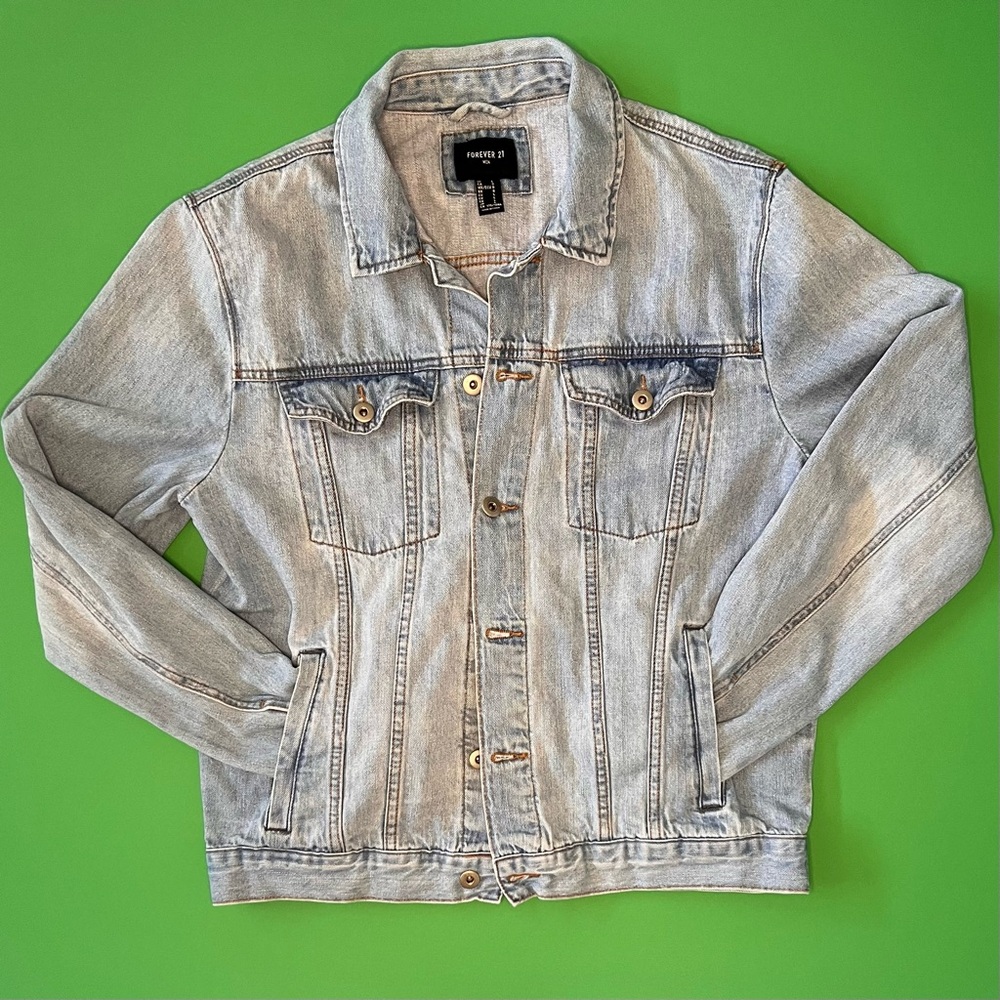 Faded Light Wash Denim Jacket